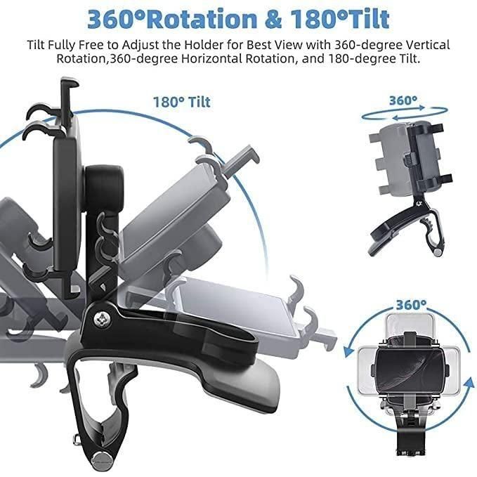 Car Cradle Mobile Phone Holder Mount Stand 360οΏ½ Rotation