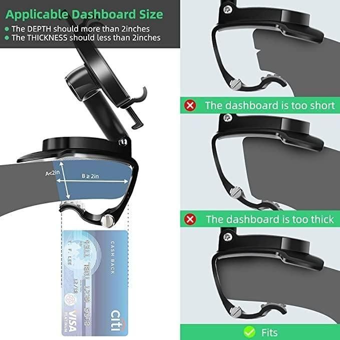 Car Cradle Mobile Phone Holder Mount Stand 360οΏ½ Rotation