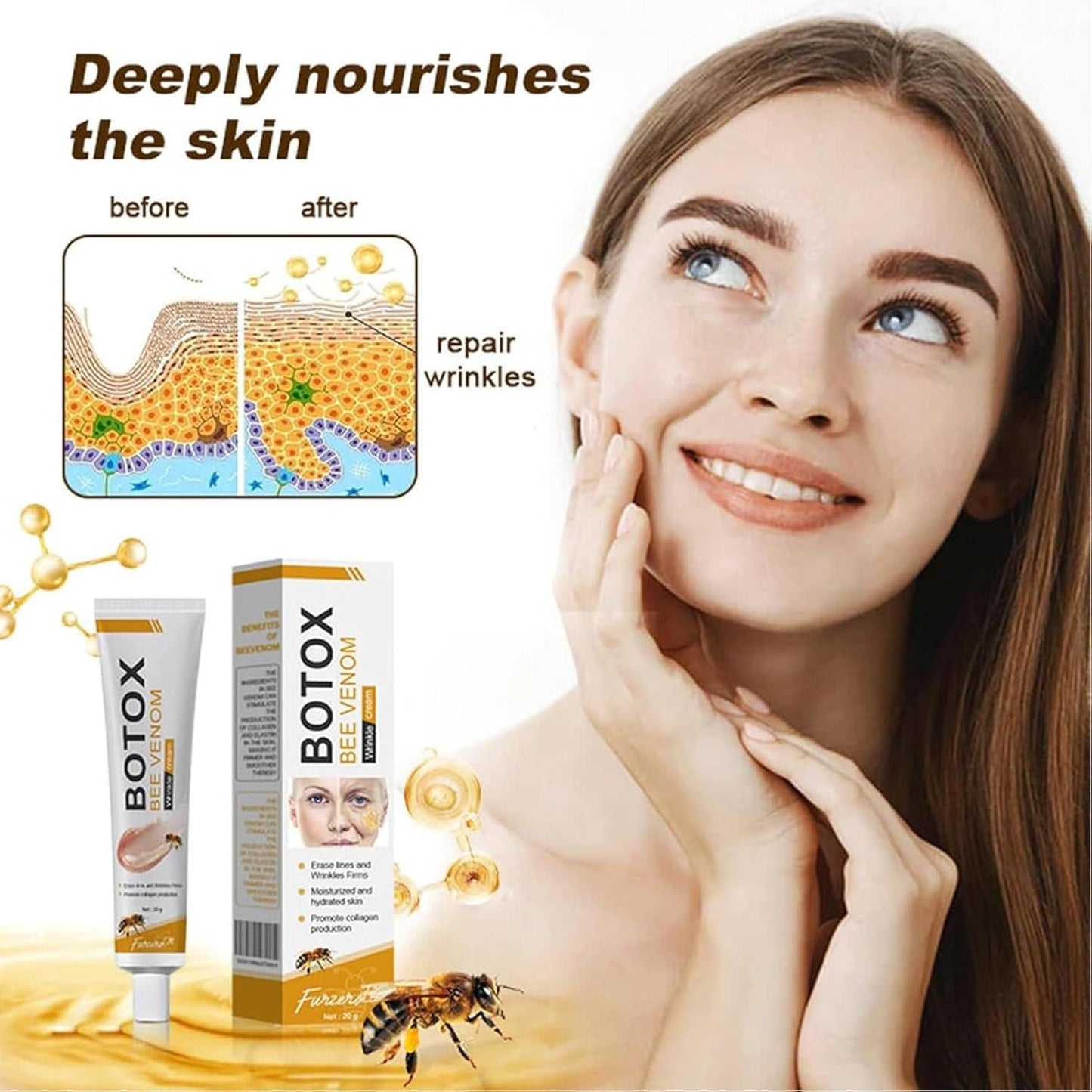 Botox Bee   Venom Wrinkle Repair Cream 20g (Pack of 2)